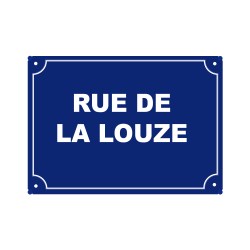 plaque de rue