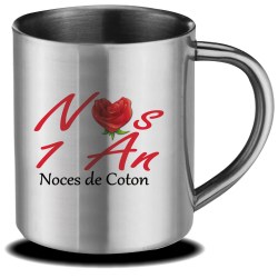 Mug inox anniversaire de mariage