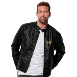 blouson simili cuir type perfecto