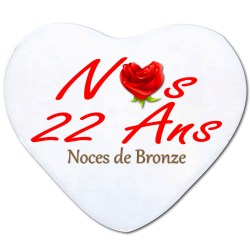 Coussin 22 ans de mariage