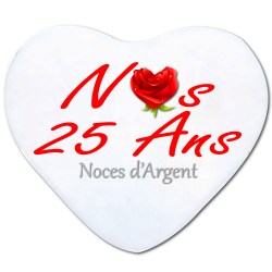 Coussin 25 ans de mariage