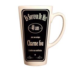  Grand Mug souvenir de mes 40 ans