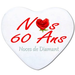 Coussin 60 ans de mariage