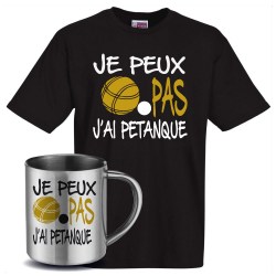 mug et tee shirt pétanque