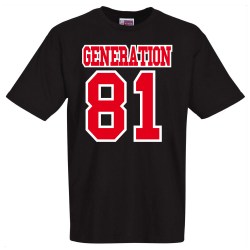 tee shirt génération année de naissance