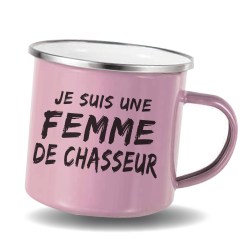 Mug inox emaillé pour chasseurs