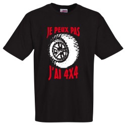 tee shirt je peux pas j'ai 4X4