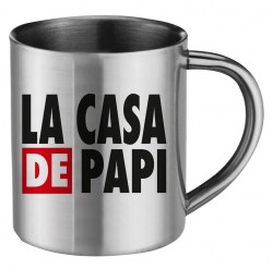 MUG INOX LA CASA DE PAPI