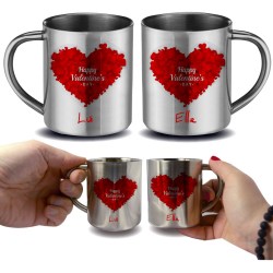 Mug fête des pères inox cadeau saint valentin en inox