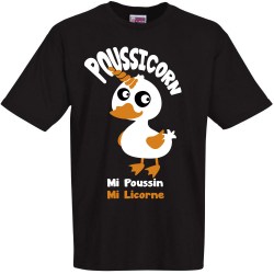 t-shirt licorne poussin