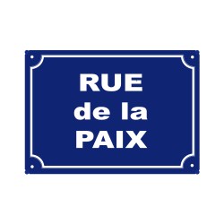 plaque de rue humoristique