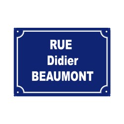 PLAQUE de rue DIDIER BEAUMONT