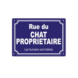 plaque de rue humoristique