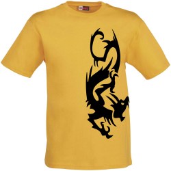 TEE-SHIRT-jaune-DRAGON-TRIB