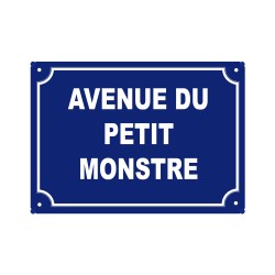 plaque de rue humoristique