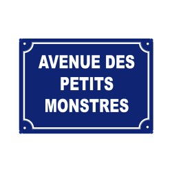 plaque de rue humoristique