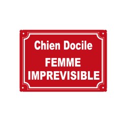 plaque de rue humoristique