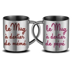 Mug fête des pères inox cadeau saint valentin en inox