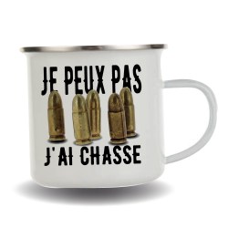 Mug inox emaillé pour chasseurs