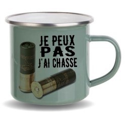 Mug inox emaillé pour chasseurs