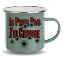 Mug inox emaillé pour chasseurs