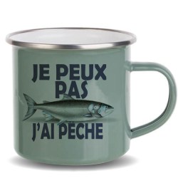 Mug inox emaillé pour Pêcheurs