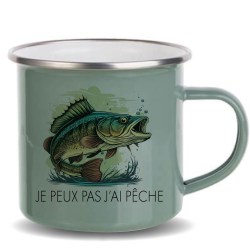 Mug inox emaillé pour Pêcheurs