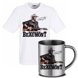 Ensemble Tee shirt mixte et mug inox Didier Beaumont