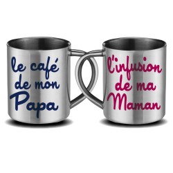 Mug fête des pères inox cadeau fêtes des pères en inox