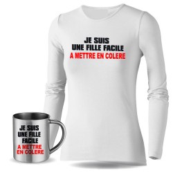 lot cadeau tee shirt et mug inox