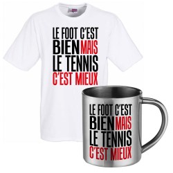 lot cadeau tee shirt et mug inox