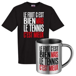 lot cadeau tee shirt et mug inox