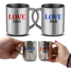 Mug fête des pères inox cadeau saint valentin en inox