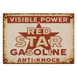 Plaque de rue gazoline rouillée plaque de rue humoristique