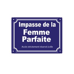 plaque de rue humoristique