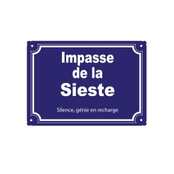plaque de rue humoristique