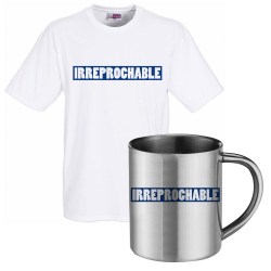 lot cadeau tee shirt et mug inox