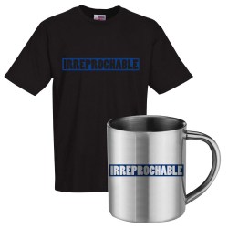 lot cadeau tee shirt et mug inox