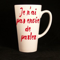 Grand Mug je n'ai pas envi de parler