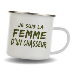 Mug inox emaillé pour chasseurs