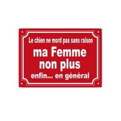 plaque de rue humoristique