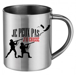 Mug inox humoristique chasse 