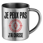 Mug inox humoristique chasse 