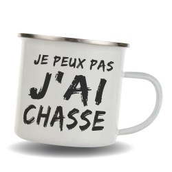 Mug inox emaillé pour chasseurs