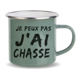 Mug inox emaillé pour chasseurs