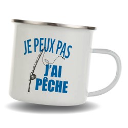 Mug inox emaillé pour Pêcheurs