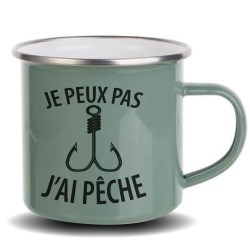 Mug inox emaillé pour Pêcheurs