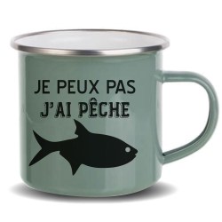 Mug inox emaillé pour Pêcheurs