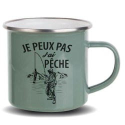 Mug inox emaillé pour Pêcheurs