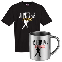 lot cadeau tee shirt et mug Chasse